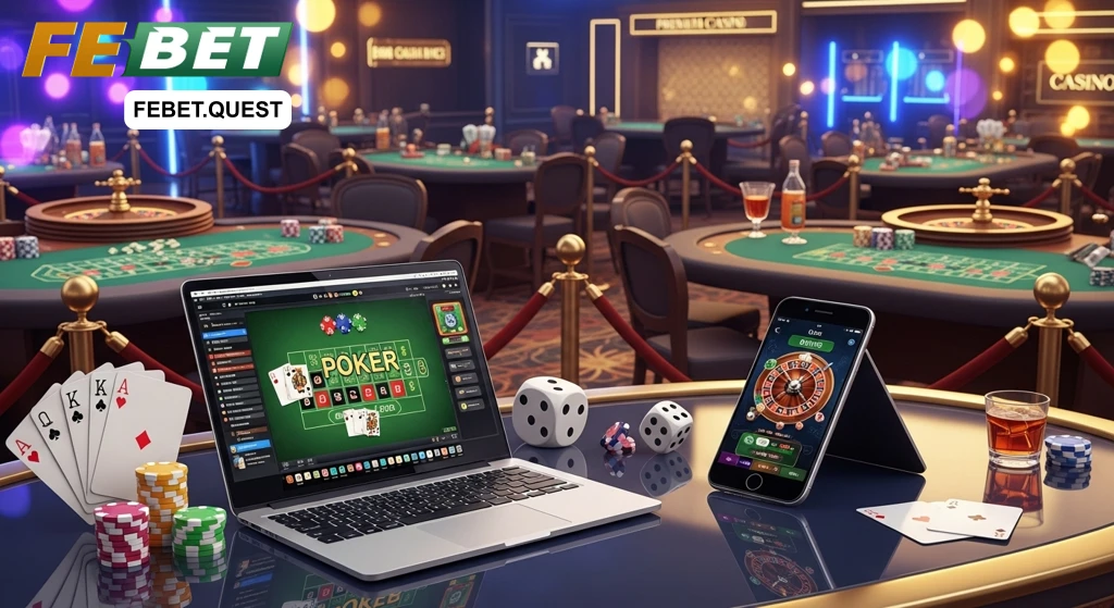 Tổng quan sảnh Casino FEBET – Live casino chân thực